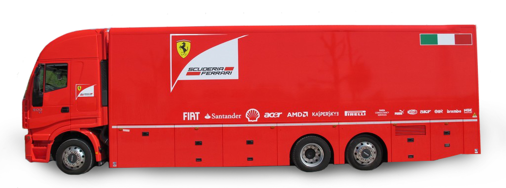 Hospitality truck Ferrari